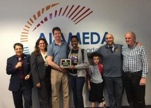 people from malcom x elementary recieve award from Alameda CTC