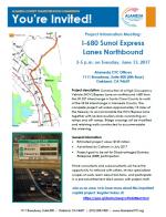 Invitation flyer for the 680 North Express Contracting Information Meeting 