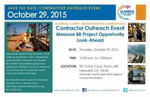 Save the date for October 29th, 2015 from 10:30am to 12:00pm