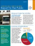 image of the first page of the 10th annual report to the public