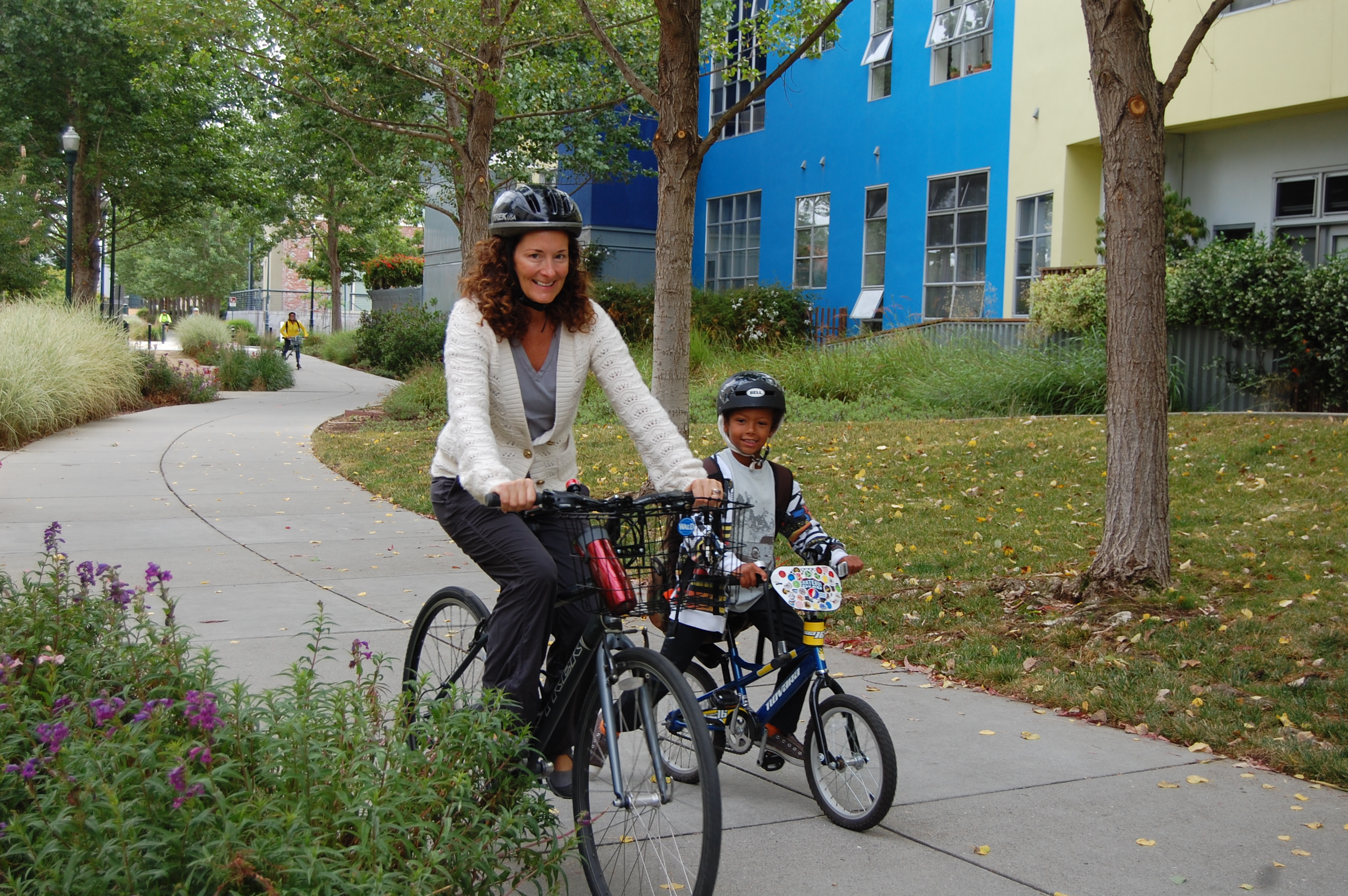 biking safely to school