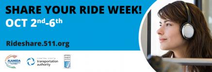 Flyer for Share Your Ride Week October 2nd to 6th 