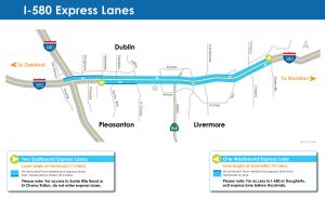 I-580 Express Lanes Map