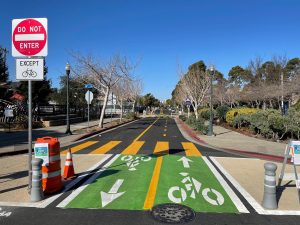 Measure B-funded Doyle Street Quick-Build Project in Emeryville