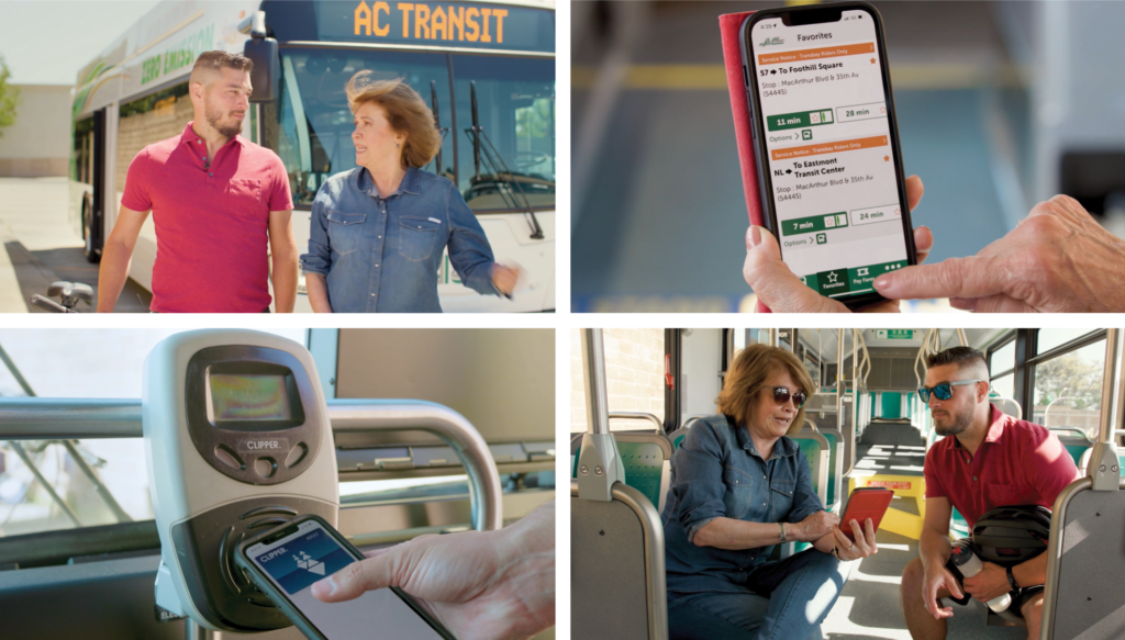 Bike tutorial - AC Transit and Clipper Card - collage