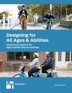 Document cover for NACTO Designing for All Ages & Abilities