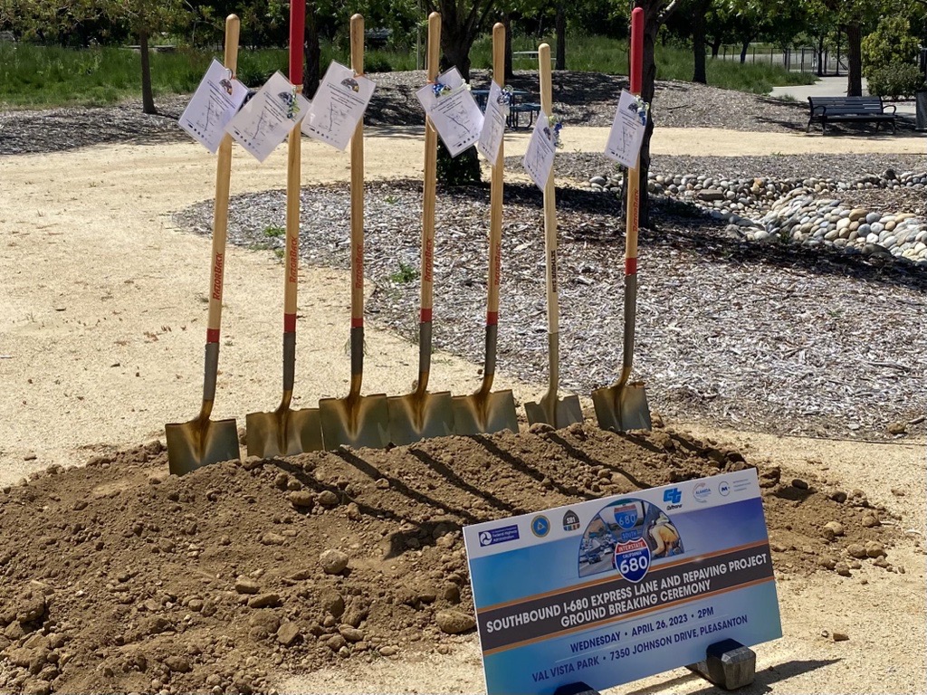 Southbound I-680 Express Lane and Repaving Project groundbreaking ceremony.