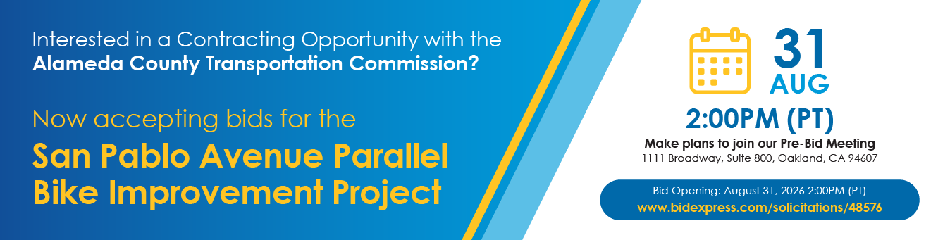 Go to the "San Pablo Avenue Parallel Bike Improvement Project" Bid